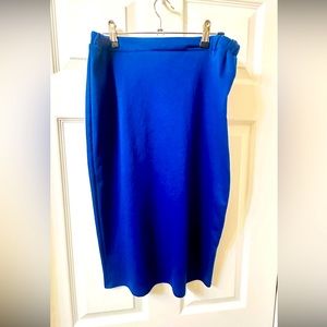 New Moa Stretch Pencil Skirt Gator Blue
